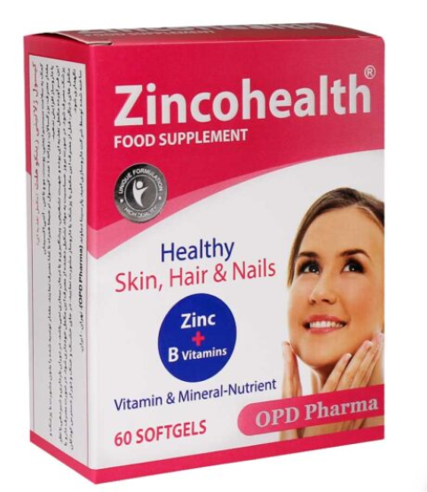کپسول ژلاتینی زینکوهلث 60 عددی  او پی دی فارما